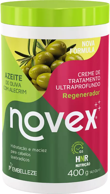 CREME TRATAMENTO NOVEX AZEITEDE OLIVA 400G EMBELLEZE