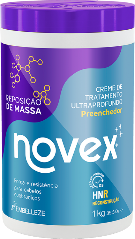 CREME TRATAMENTO NOVEX REPOSICAO MASSA 1KG EMBELLEZE