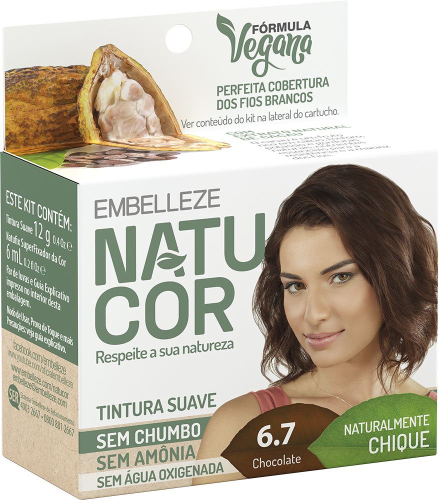 TINTURA NATUCOR CHOCOLATE 6.7 EMBELLEZE