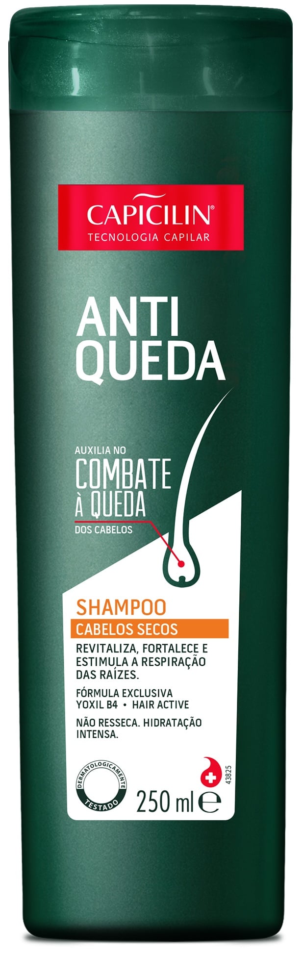 Shampoo Capicilin Antiqueda Cabelos Secos 250ml