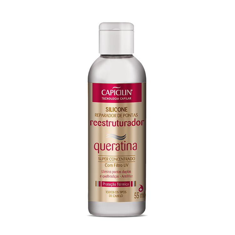 Silicone Capicilin Reparador de Pontas Queratina 55ml