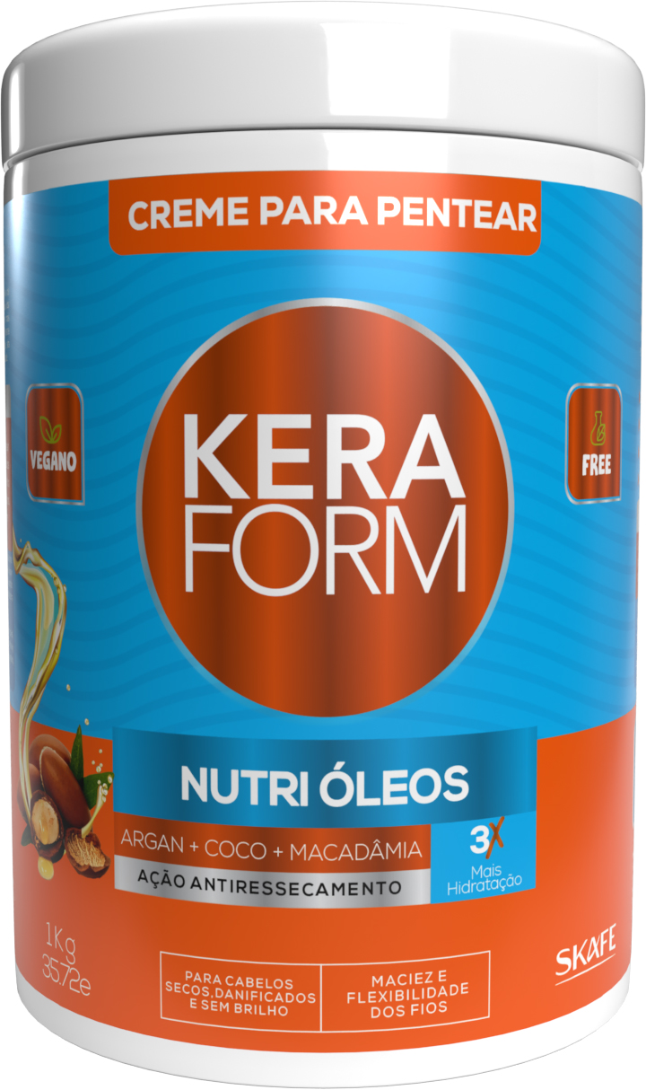 CREME PARA PENTEAR KERAFORM NUTRI ÓLEOS 1KG