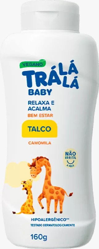 TALCO TRÁ LÁ LÁ BABY BEM ESTAR 12X160G