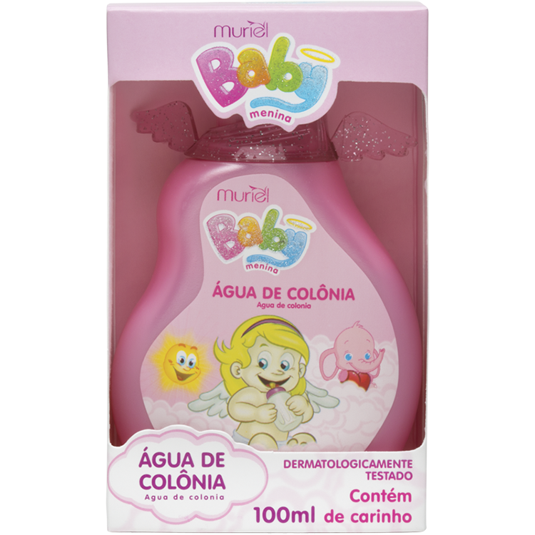 AGUA DE COLÔNIA BABY MURIEL ROSA 100ML