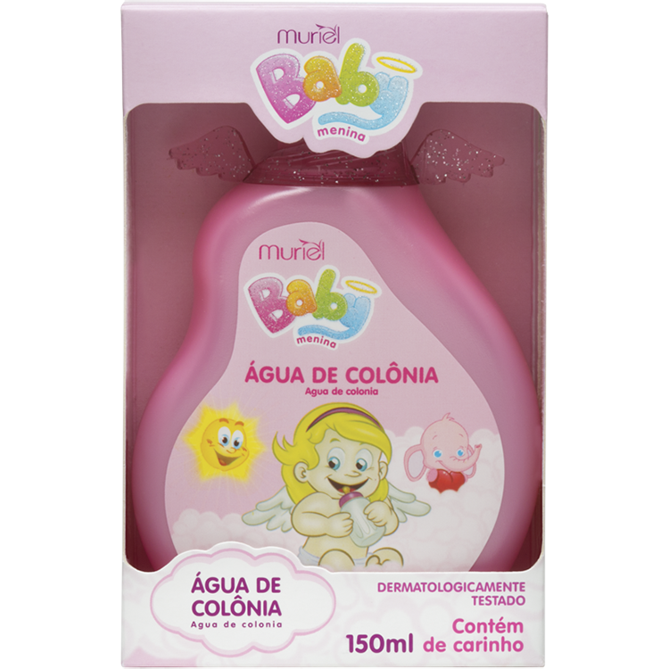 AGUA DE COLÔNIA BABY MURIEL ROSA 150ML