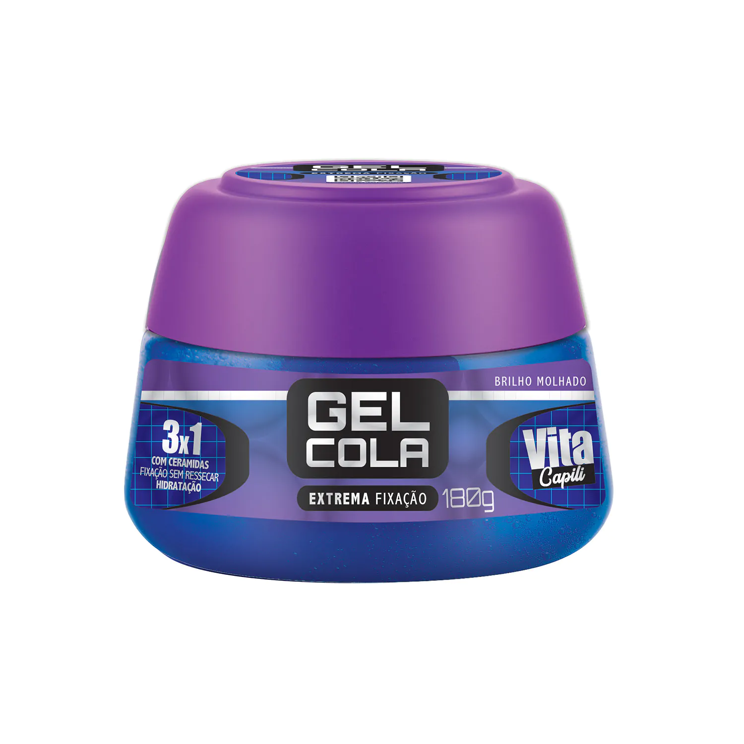GEL COLA VITA CAPILI POTE AZUL 180G