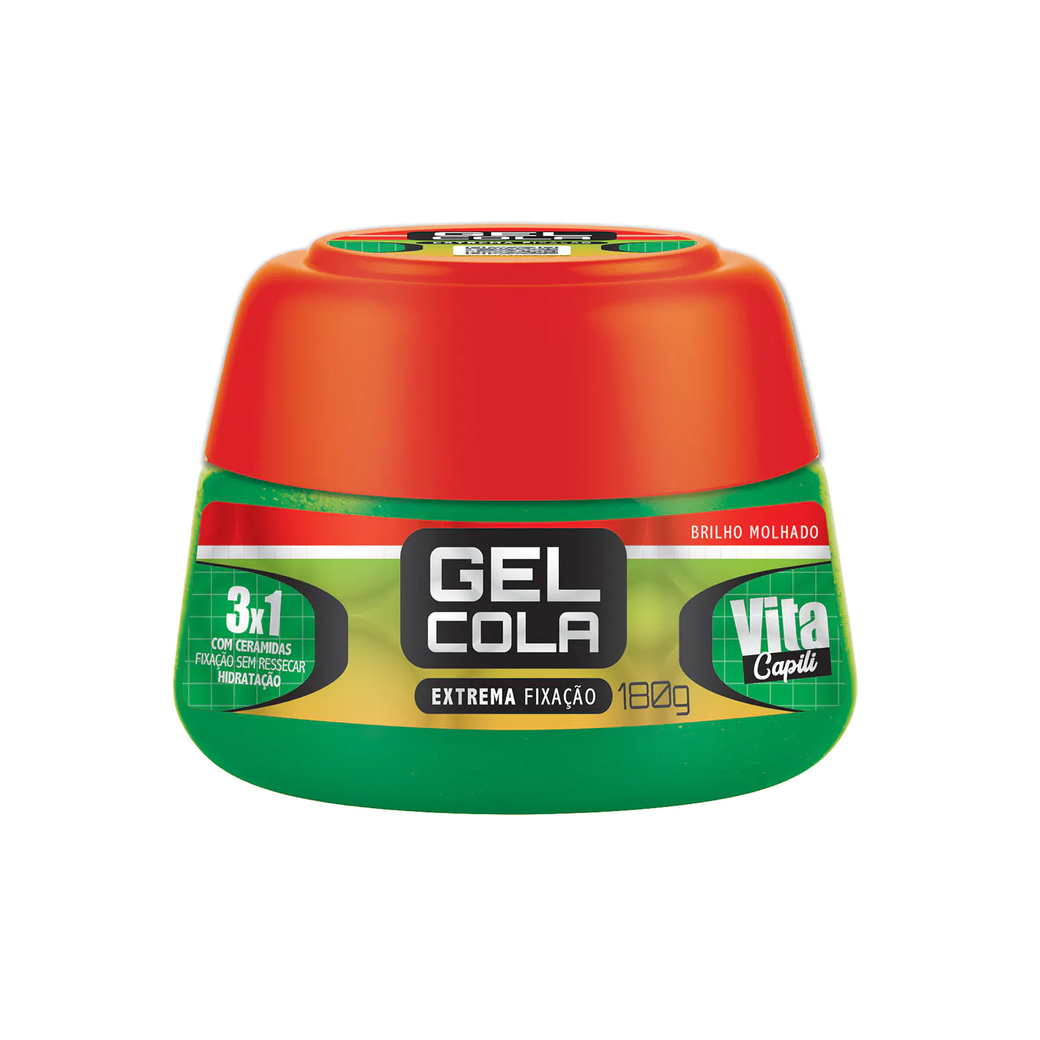 GEL COLA VITA CAPILI POTE VERDE 180G