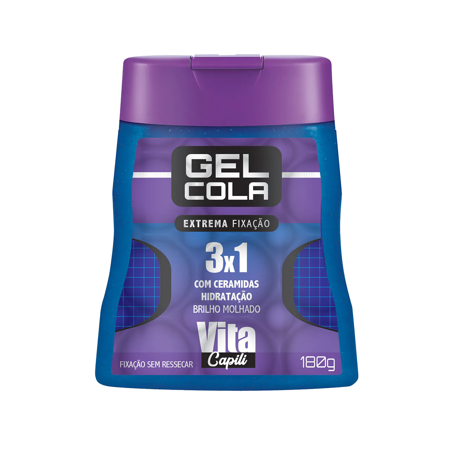GEL COLA VITA CAPILI VERTICAL AZUL 180G