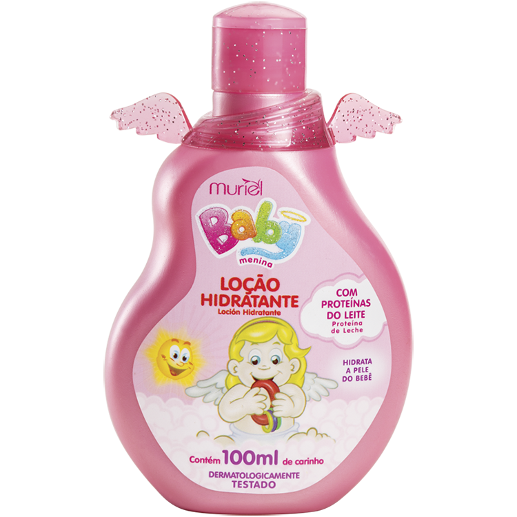 LOCAO HIDRATANTE BABY MURIEL ROSA 100ML