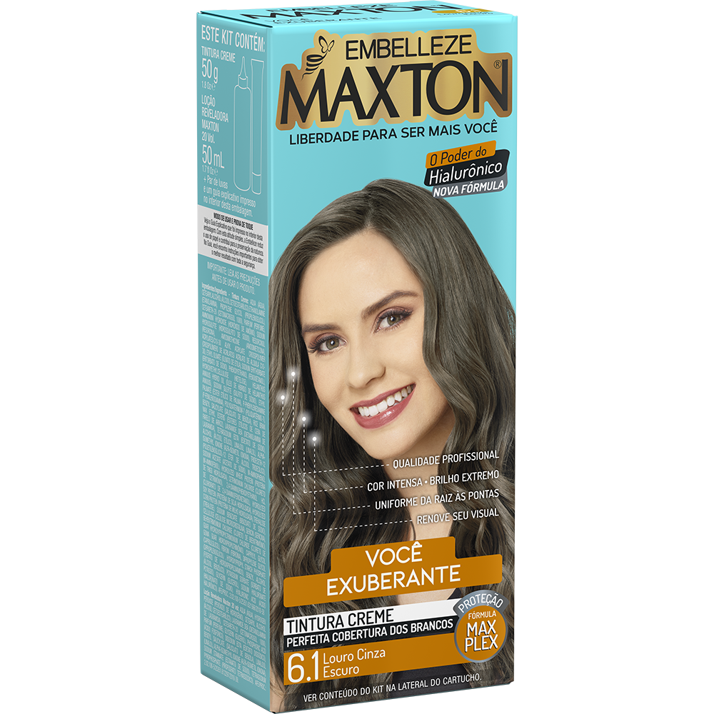 TINTURA MAXTON LOURO CINZA ESC 6.1 EMBELLEZE