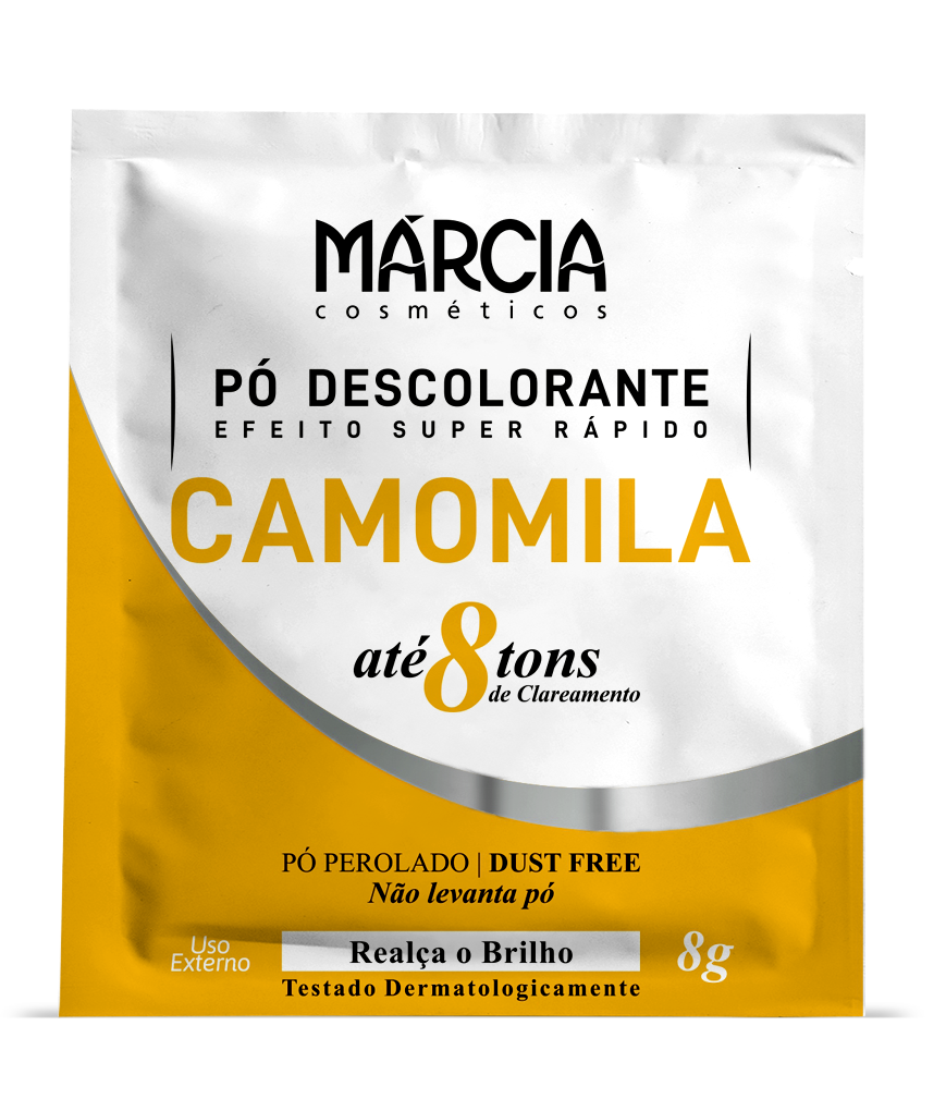 DESCOLORANTE MÁRCIA CAMOMILA 8G COM 24