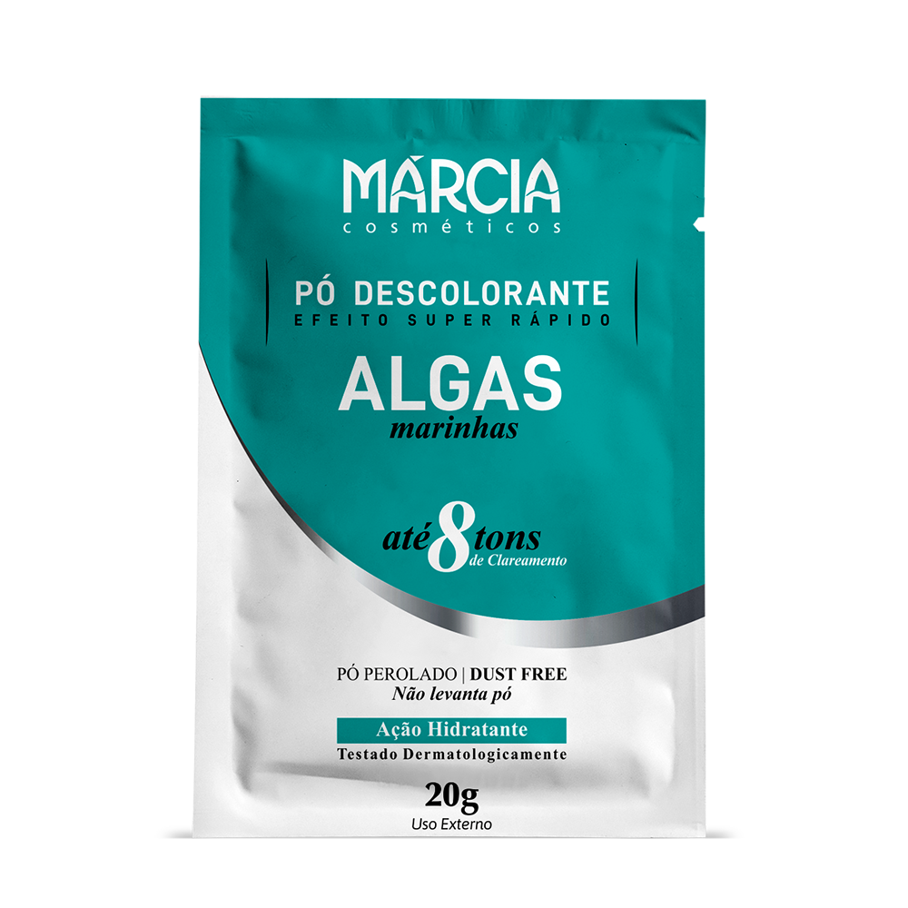 DESCOLORANTE MÁRCIA ALGAS MARINHAS 20G COM 12