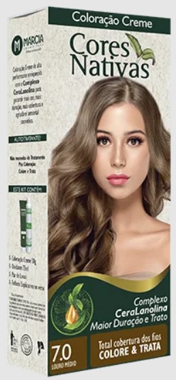 COLORAÇÃO CREME MÁRCIA LOURO MÉDIO 7.0 