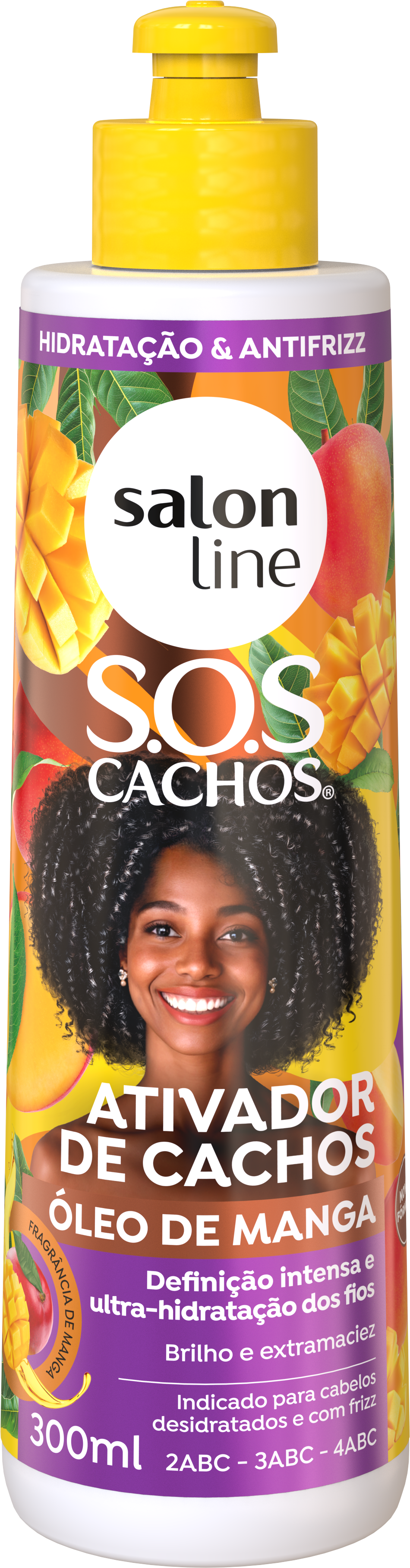 ATIVADOR DE CACHOS SALON LINE SOS CACHOS ÓLEO DE MANGA  300ML