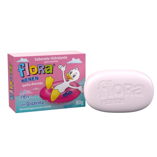 SAB BARRA FLORA NENEM MENINA 80G